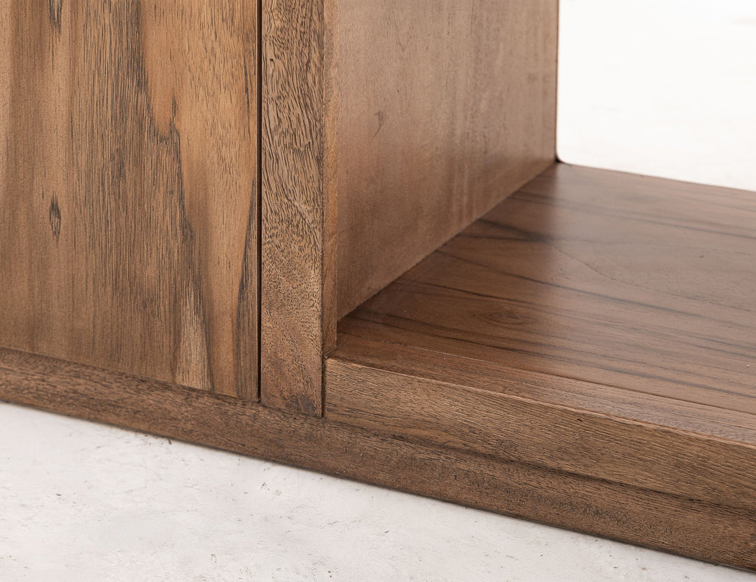 Balam - 80" TV Stand For Fire Place - Light Brown