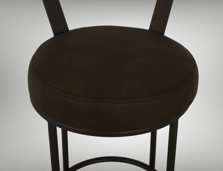 Xel-Ha - Upholstered Barstool - Dark Chocolate
