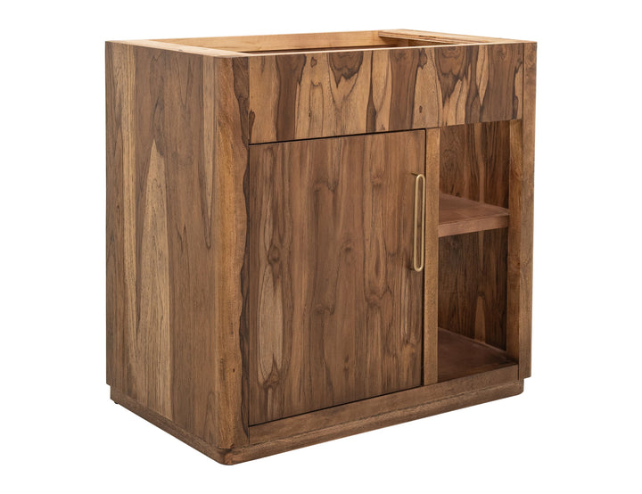 Balam - 1 Door Bathroom Vanity Base - Light Brown