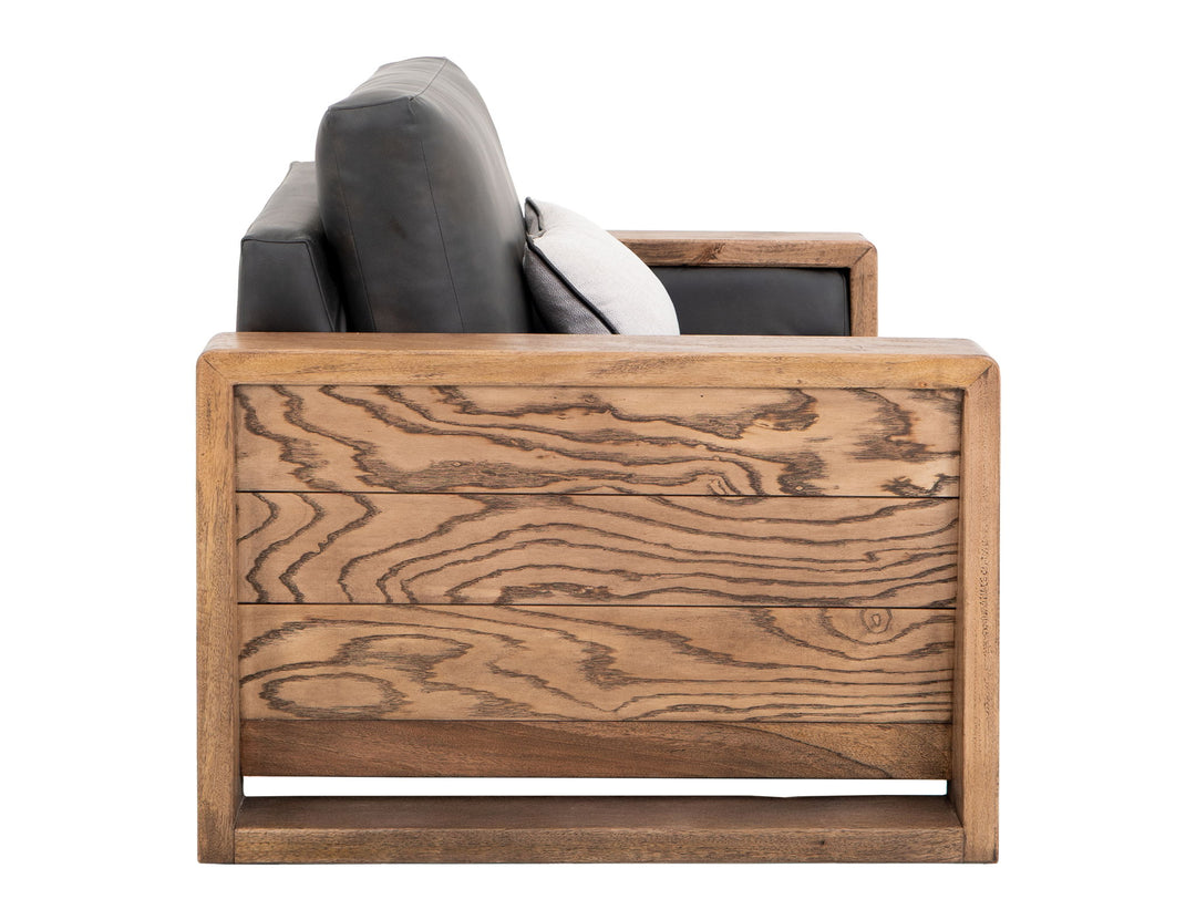 Ancora - Armchair - Dark Gray / Light Brown