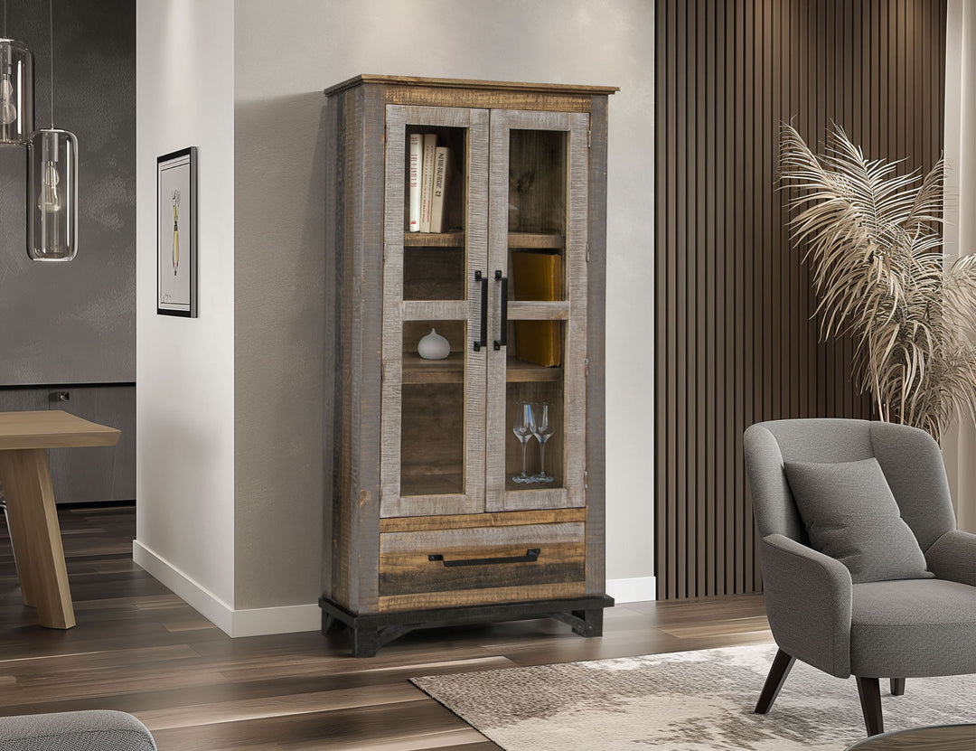 Loft - Cabinet - Two Tone Gray / Brown