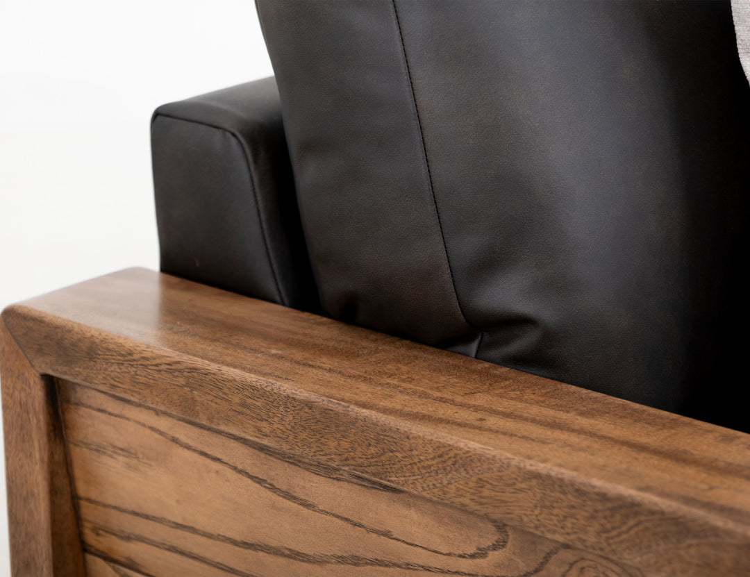 Ancora - Sofa - Dark Gray / Light Brown