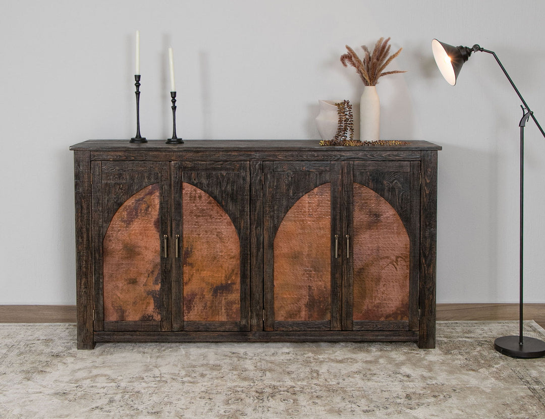 Blackburn - Console 4 portes - Brun carbonisé