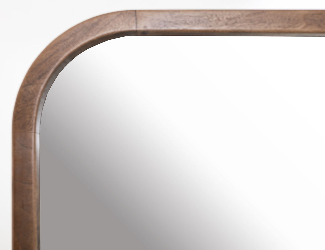 Praga - Espejo - Almendra / Marrón Barril