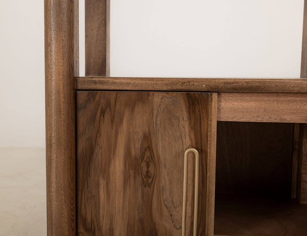 Balam - Pier With 2 Door And 3 Shelf - Light Brown