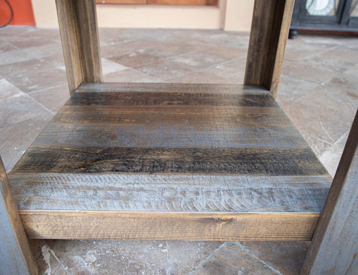 Loft - Mesa cuadrada de 54" - Bicolor gris/marrón