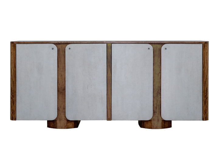 Nashville - 4 Door TV Stand/Console - Brown / Gray