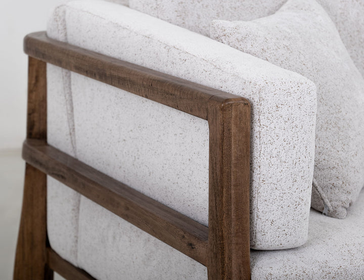 Roots - Sofá - Plata Perla / Marrón Claro