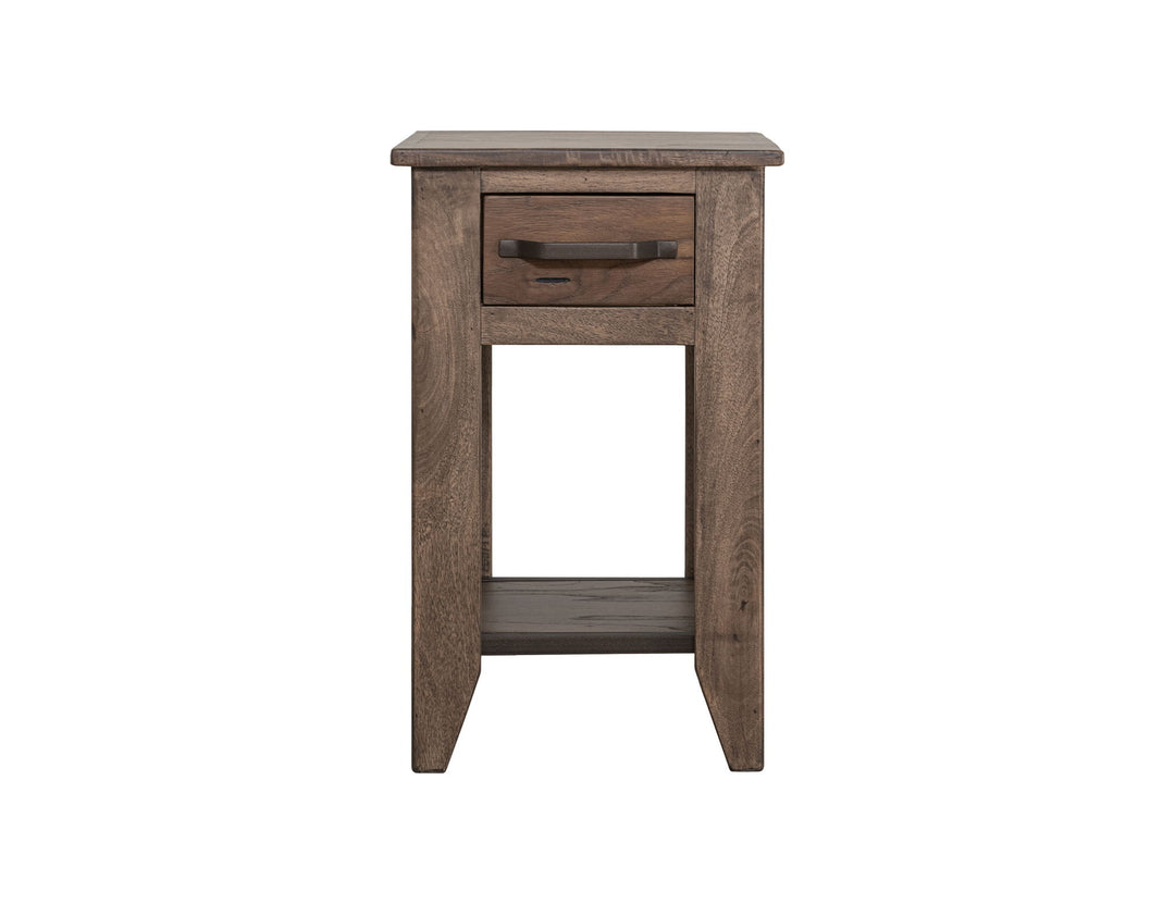 Table d'appoint en teca naturel - Marron