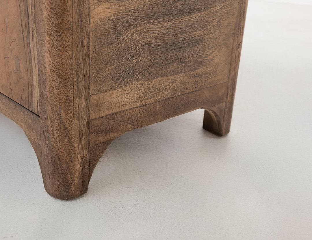 Commode Praga à 6 tiroirs - Amande / Brun tonneau