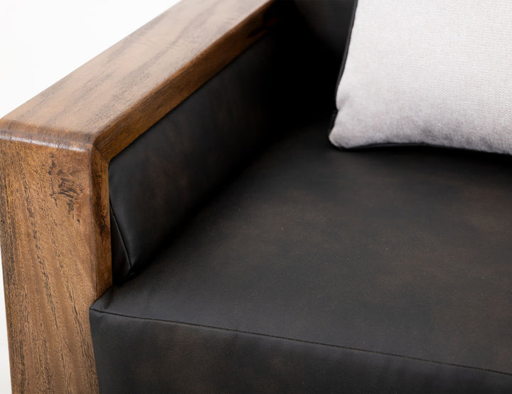 Ancora - Armchair - Dark Gray / Light Brown