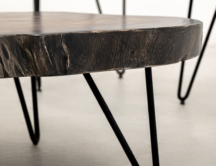 Parota - Mesa de Cóctel - Marrón Oscuro