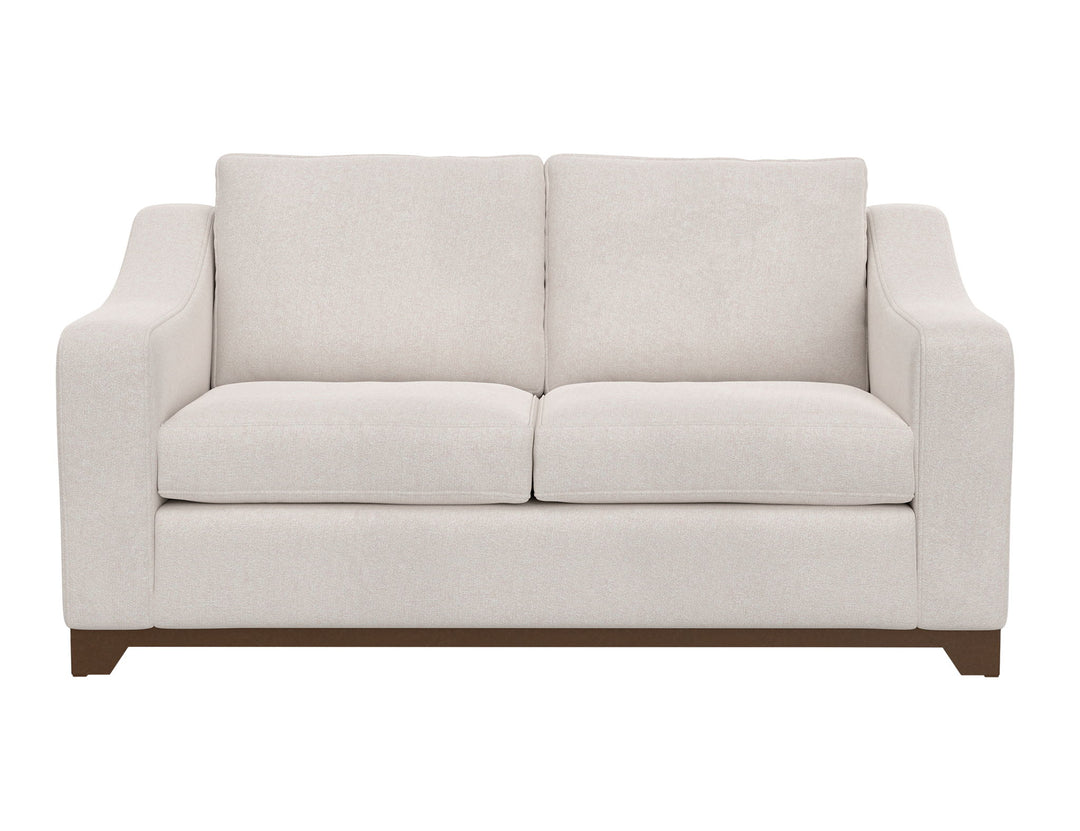 Natural Parota - Loveseat - Mink Withe