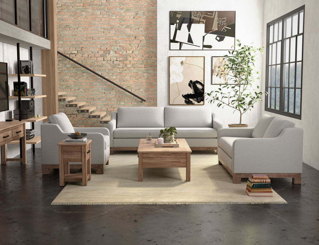 Fauteuil Samba en tissu beige