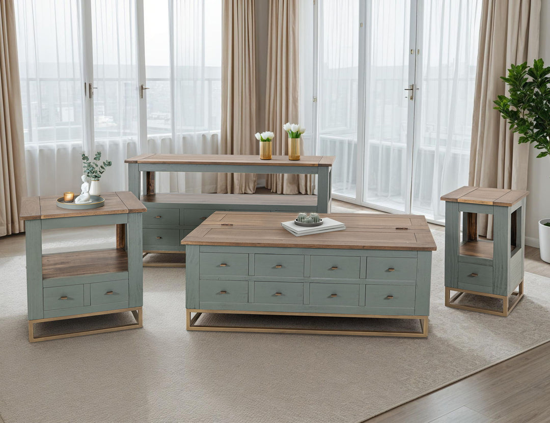 Mesa auxiliar de madera