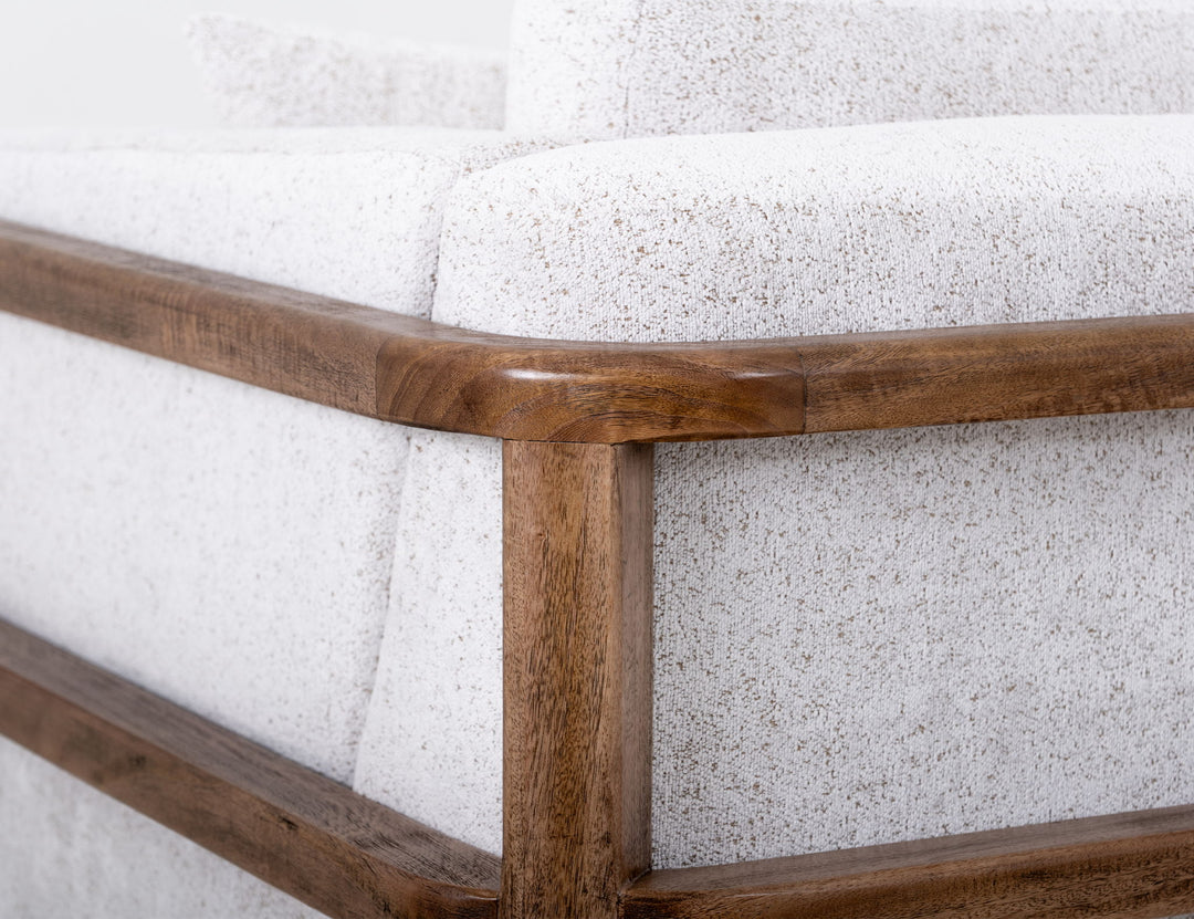 Roots - Armchair - Pearl Silver / Light Brown