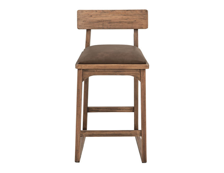 Balam - 30" Barstool (Set of 2) - Light Brown / Dark Brown