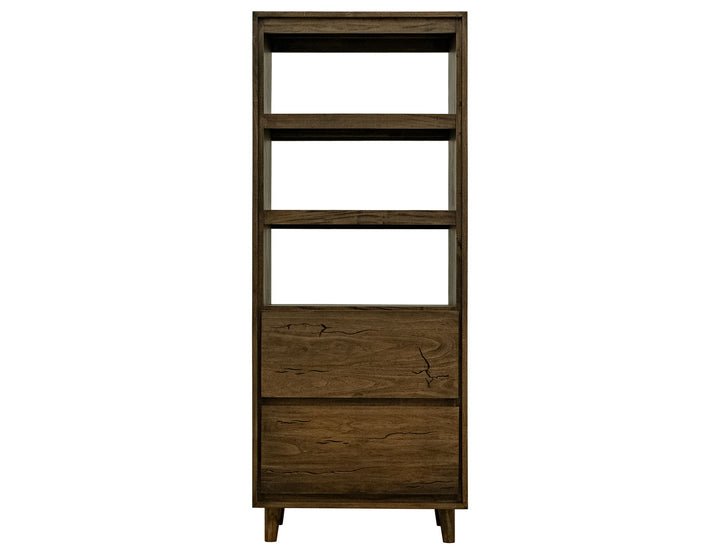 Savia - 2 Drawer Bookcase - Brown
