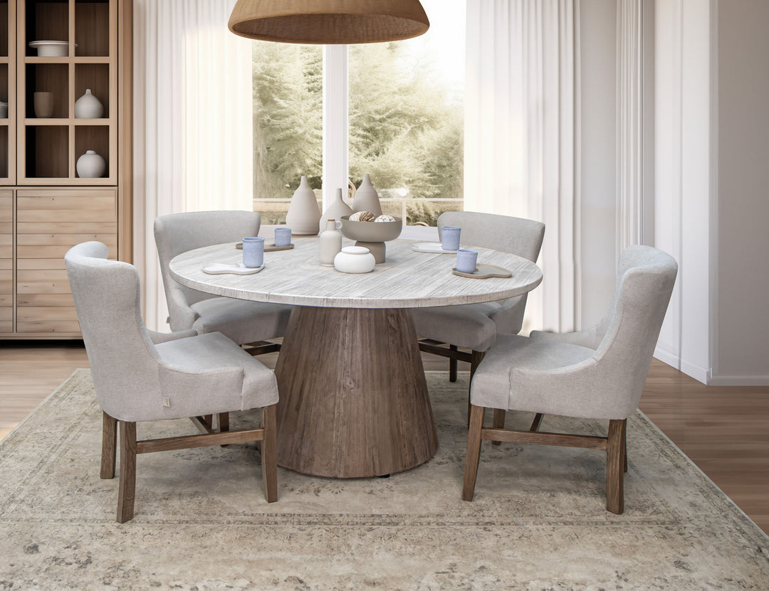 Sahara - Round Dining Table - White