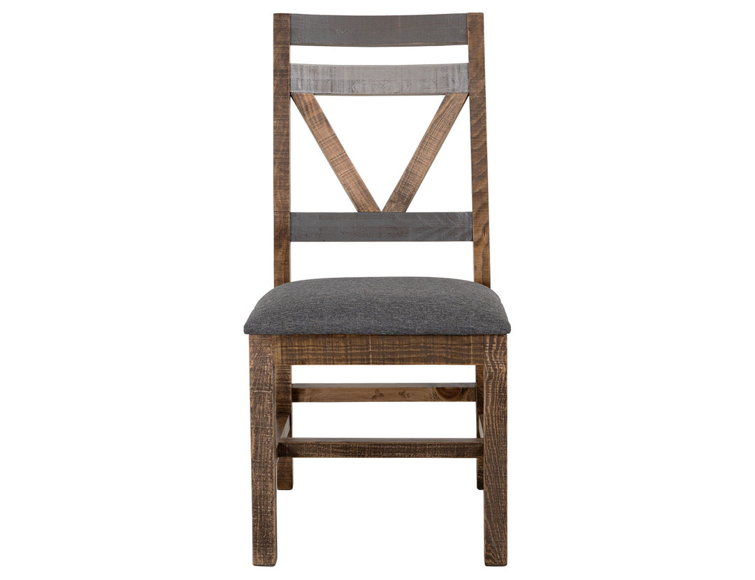 Loft - Chair With Fabric Seat (Set of 2) - Two Tone Gray / Brown
