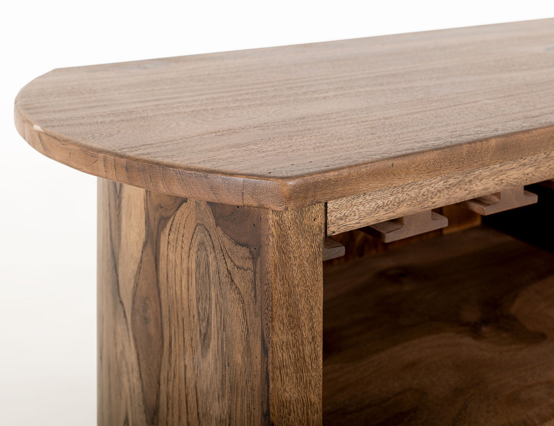 Balam - 1 Drawer & 2 Door Bar - Light Brown