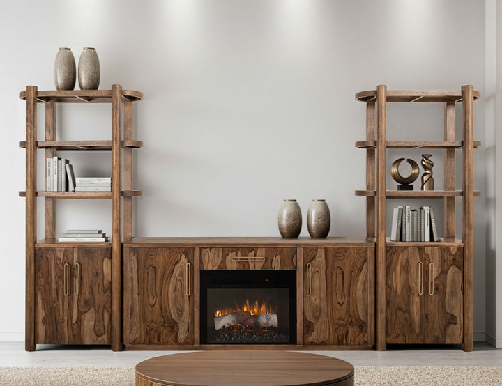 Balam - Pier With 2 Door And 3 Shelf - Light Brown