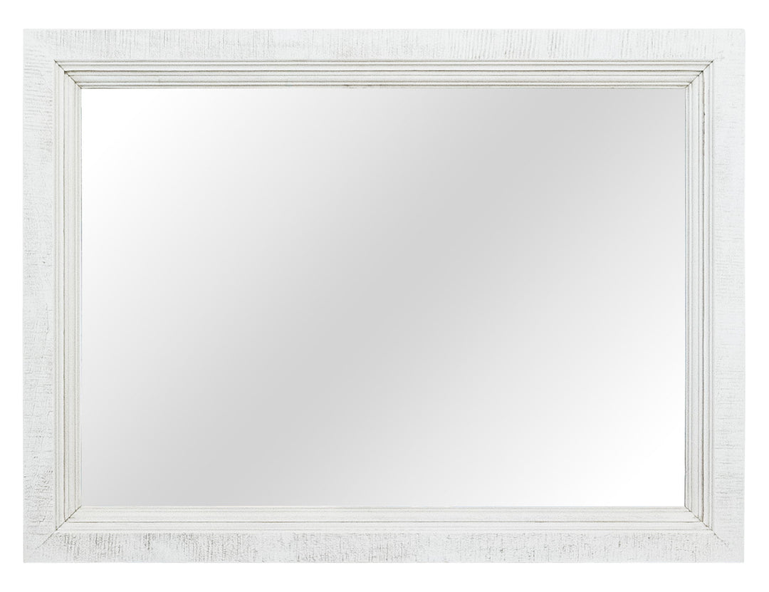Stoa - Mirror - White / Brown