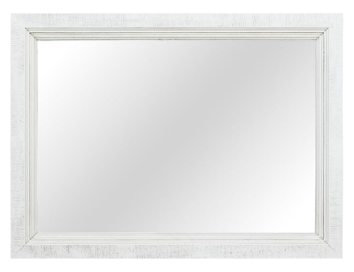 Stoa - Mirror - White / Brown
