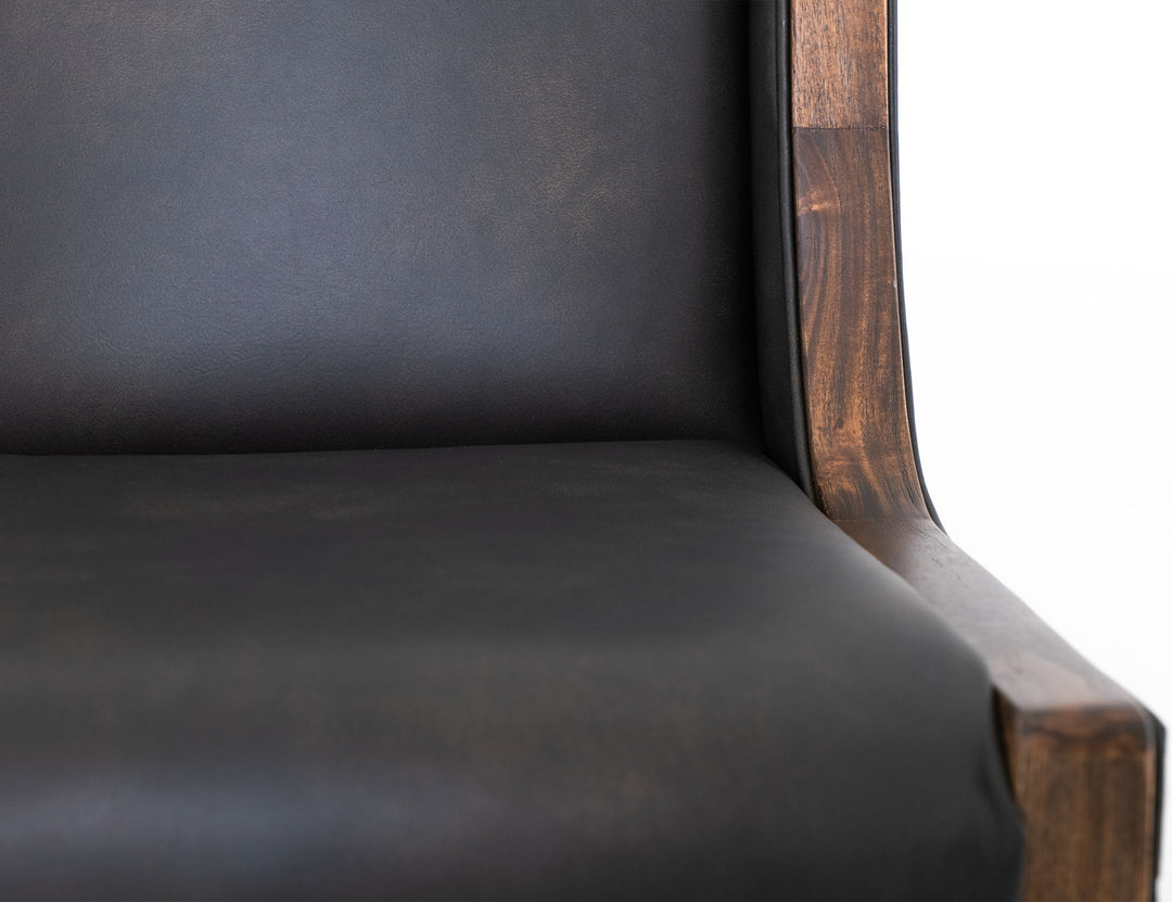 Walnut - Upholstered Chair (Set of 2) - Brown/Black