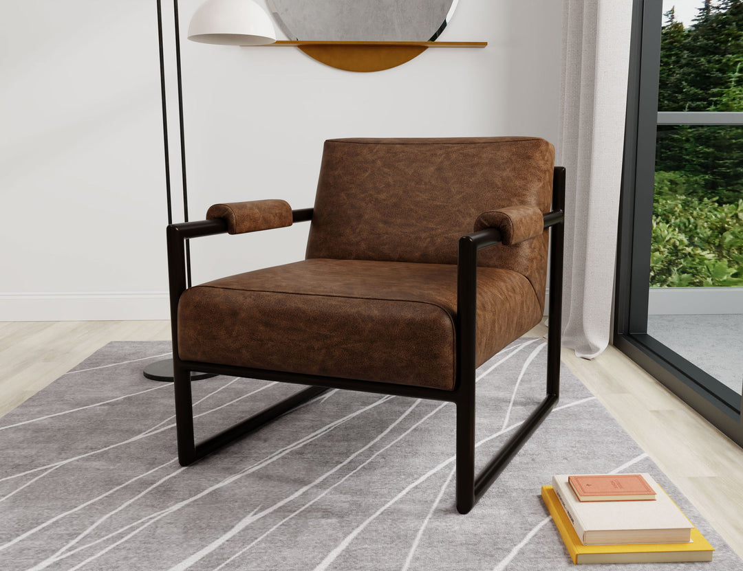 Galena - Fauteuil - Marron foncé