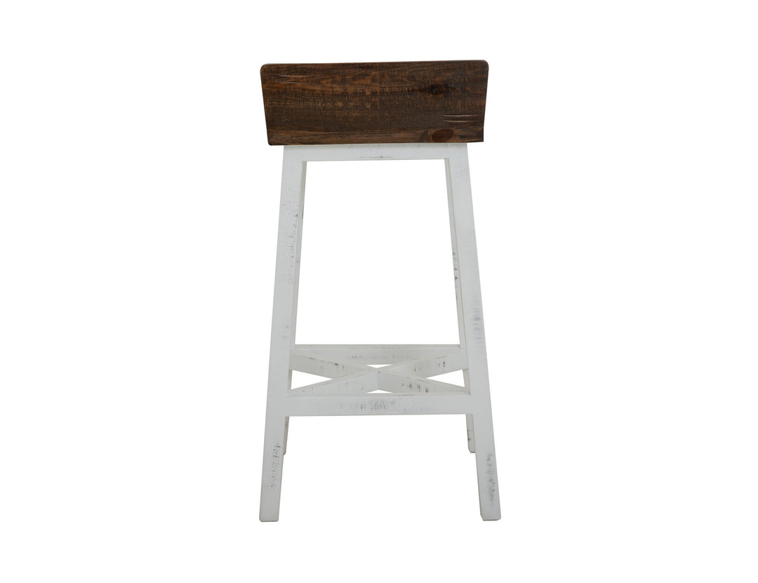 Pueblo - Wooden Seat & Base Stool (Set of 2)