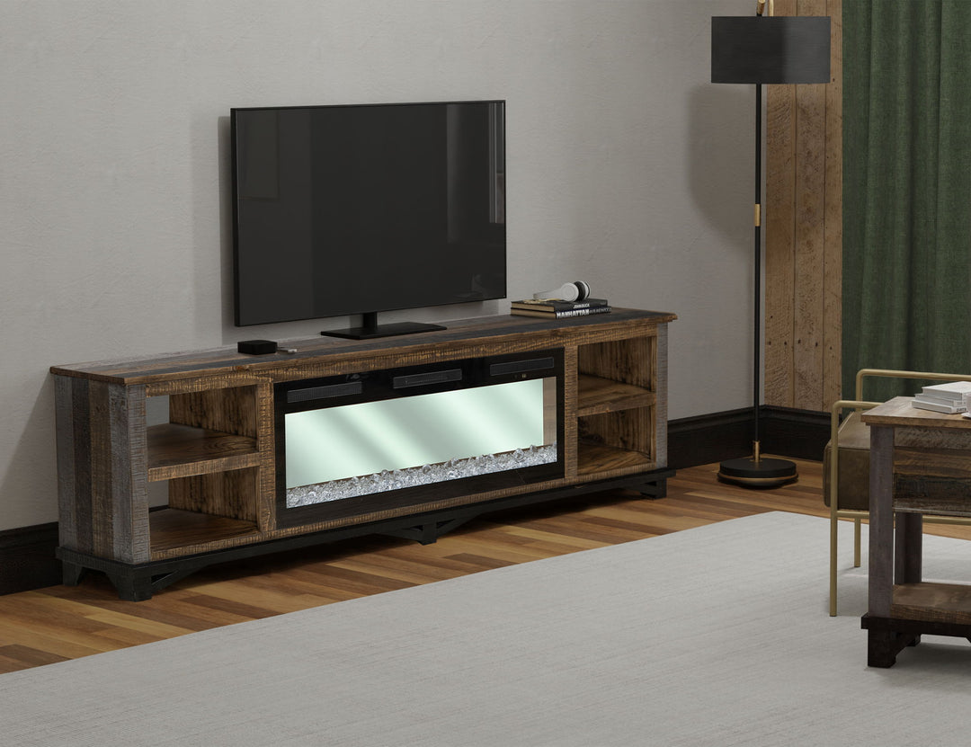 Loft - Electric Fireplace - Two Tone Gray / Brown