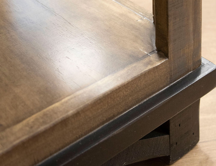 Table basse Loft - Bicolore gris/marron