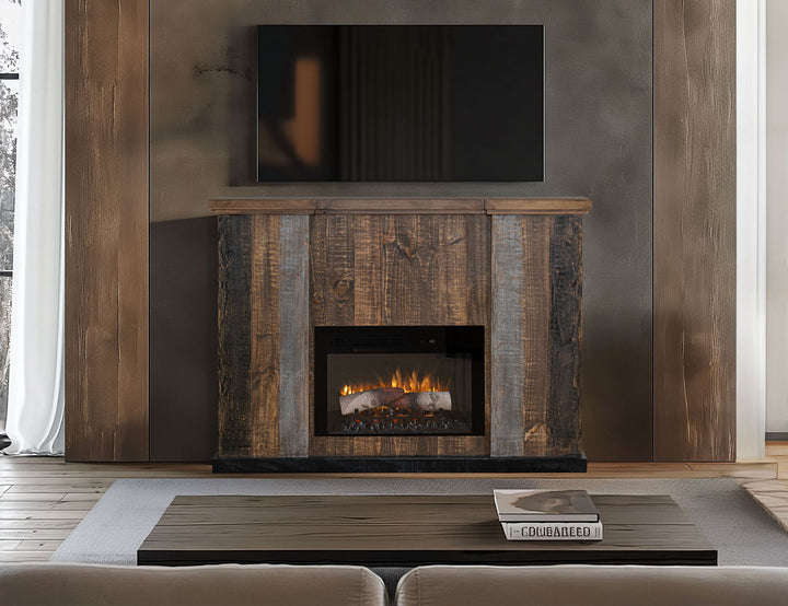 Loft - Matel Fireplace - Dark Gray