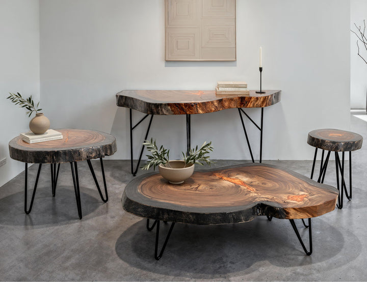 Parota - Mesa de sofá - Marrón oscuro