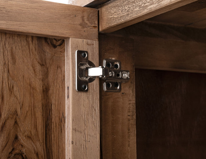 Balam - Gentleman Chest With 5 Drawer & 2 Door - Light Brown