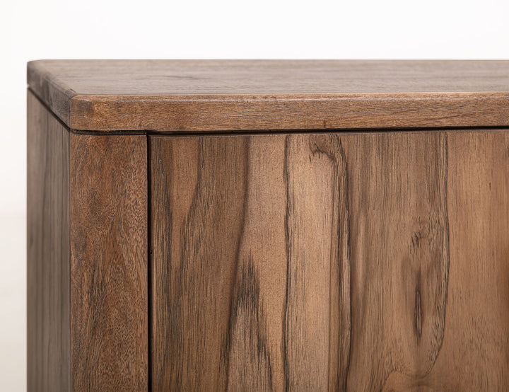 Balam - 80" TV Stand For Fire Place - Light Brown