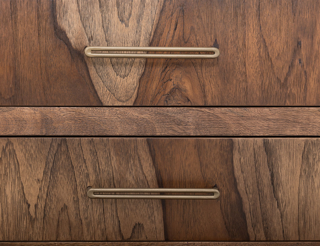 Praga - 4-Drawer Chest - Almond / Barrel Brown