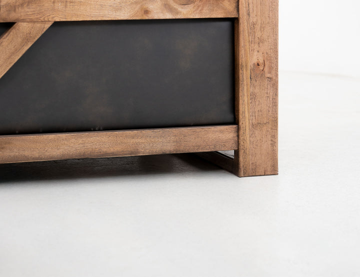 Ancora - Loveseat - Dark Gray / Light Brown