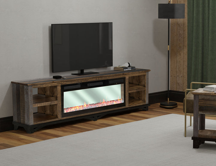 Loft - Electric Fireplace - Two Tone Gray / Brown