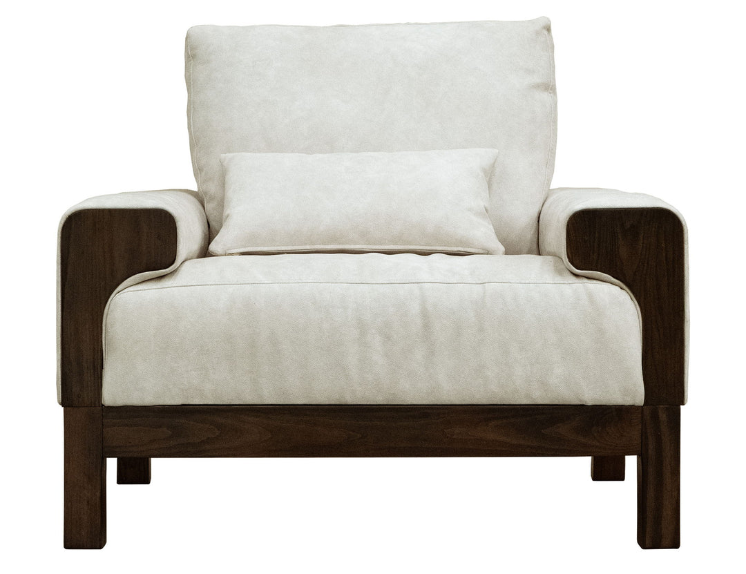 Raramuri - Armchair - White / Dark Brown