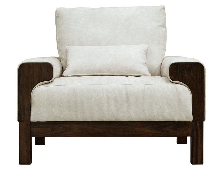Raramuri - Armchair - White / Dark Brown