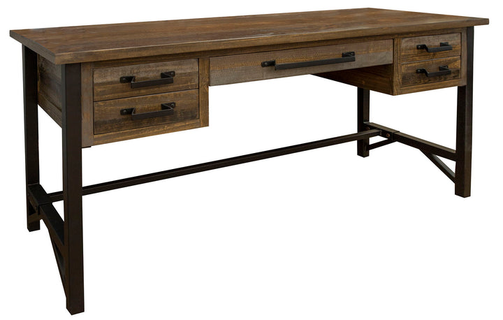 Loft - Desk - Two Tone Gray / Brown