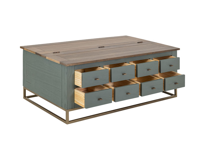 Madera - Mesa de cóctel - Verde bosque