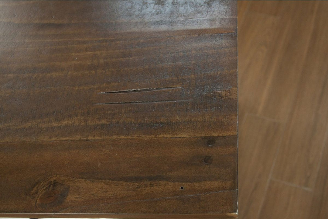 Pueblo - Desk - Antiqued White / Brown