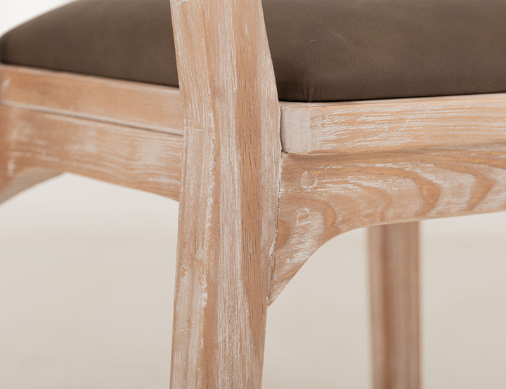 Balam - 24" Barstool (Set of 2) - Light Brown / Dark Brown