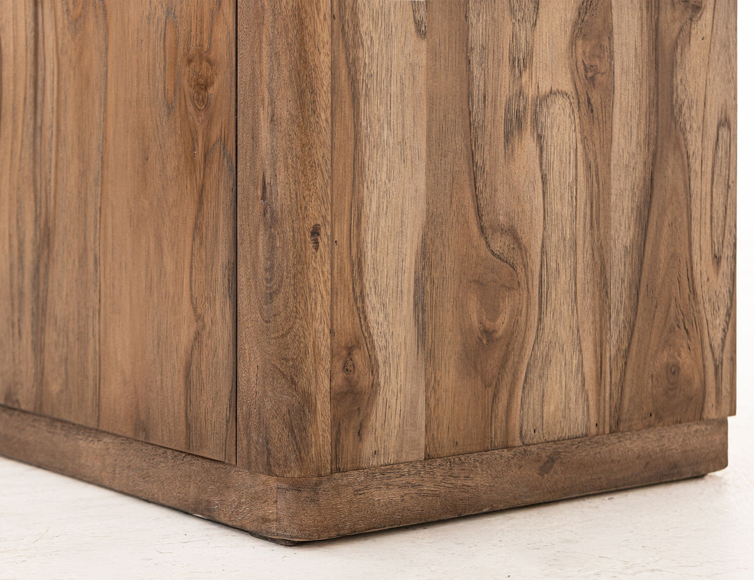 Balam - 80" TV Stand For Fire Place - Light Brown