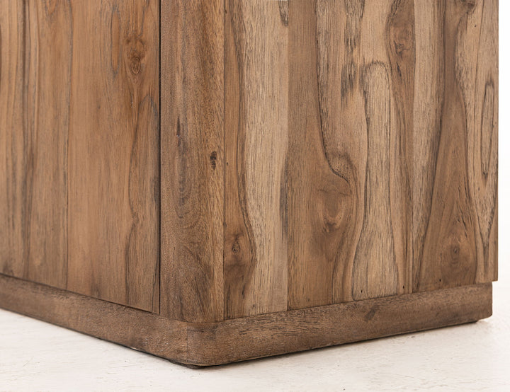 Balam - 80" TV Stand For Fire Place - Light Brown