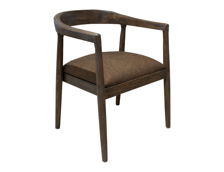 Sillón de madera de teca natural - Roble aserrado en cuartos / Marrón granate