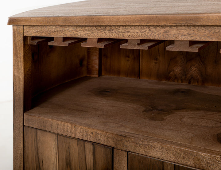 Balam - 1 Drawer & 2 Door Bar - Light Brown